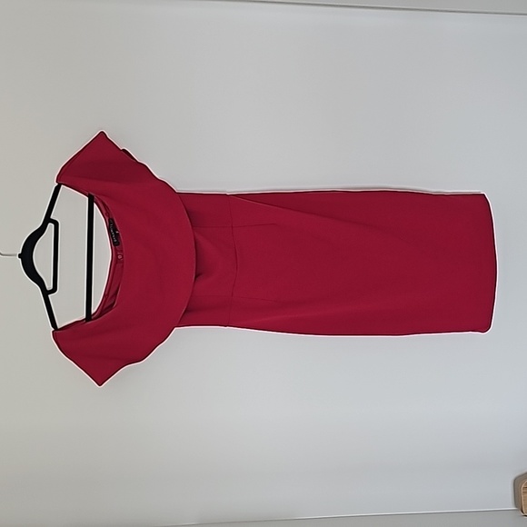 Dynamite Red Off-Shoulder Dress - Picture 1 of 4